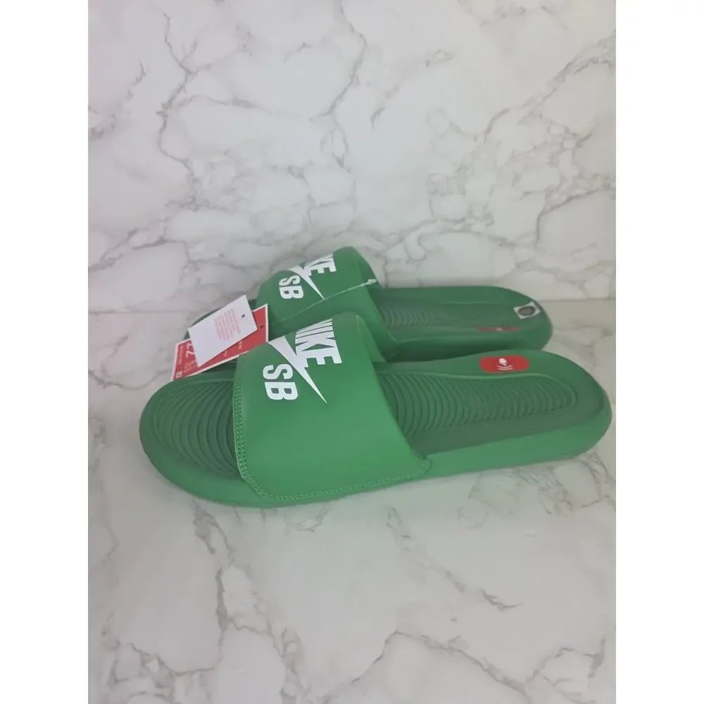 New Nike SB Victori One Slide “Lucky Green” DR2018-300 Men's Size 12 RARE